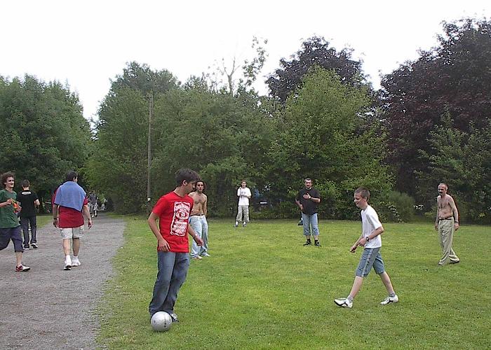 Beim Fuball Deutschland  gegen Trkei (Ausflug am Ruhetag)
Foto: Oswald Bindrich