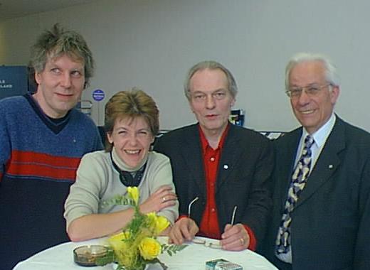 TeleSchach Spieler:
Wolfgang Reichel, Isabel Hund, Gerhard Vetter und Gerhard Hund