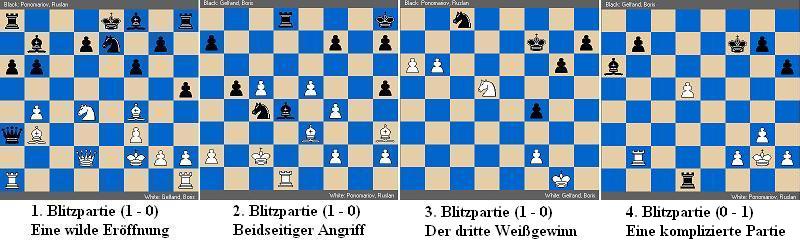 Ponomariov - Gelfand, Blitzpartien
