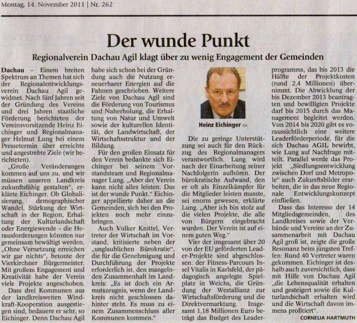 Dachauer Nachrichten vom 14. November 2011, Lokales Seite 3